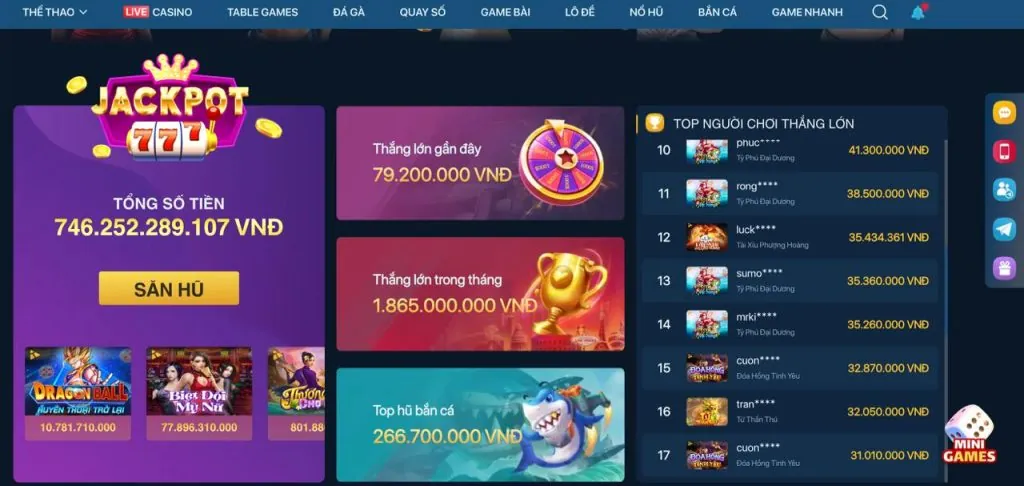 Đa dạng trò chơi casino tại tải 6789eu